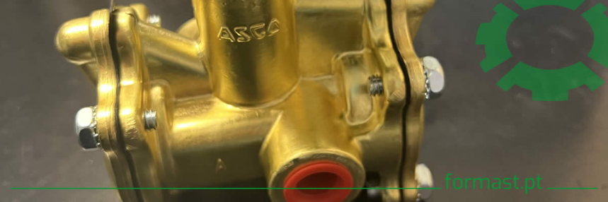 Eletroválvula em latão da marca ASCO