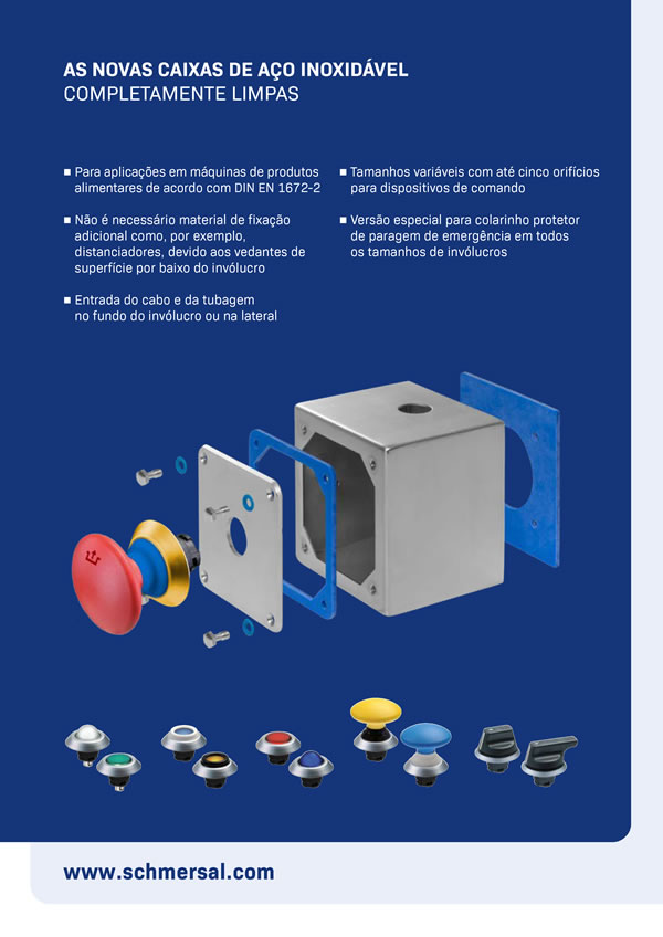 Caixas de Aço Inoxidável IP69K Schmersal