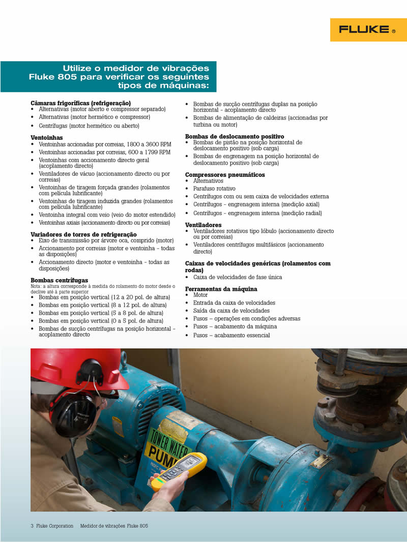 Medidor de Vibrações FLUKE 805