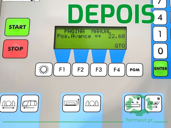 Teclado membrana para equipamentos industriais. Formast