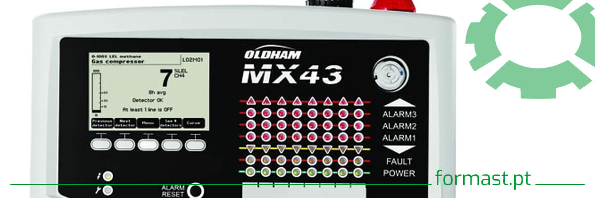 Central de deteção de gases MX 43 c/ certificação SIL1