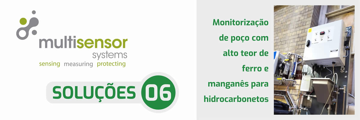 Monitorização de hidrocarbonetos em água com alto teor de ferro e manganês.