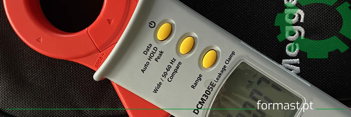 Pin&ccedil;a Amperim&eacute;trica com medi&ccedil;&atilde;o de correntes de fuga